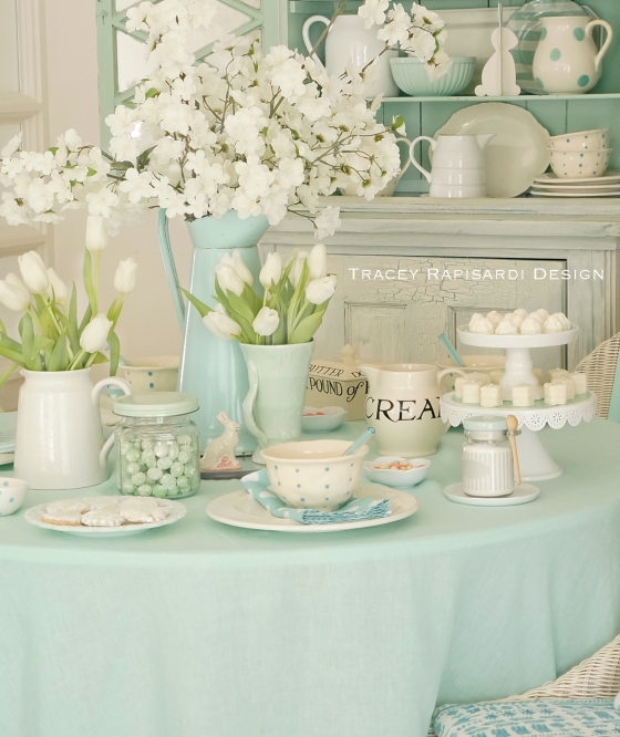 Tracey Rapisardi, Tracey Rapisardi Design, Easter Table Scapes, Easter Decor, Easter Decorating, Mint Green Table, Simply by the Sea, Summer and Company, Interior Design Ideas, Easter Ideas